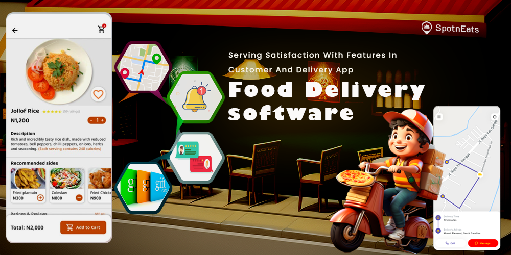 Serving Satisfaction With Features In Customer And Delivery App Of Food Delivery Software