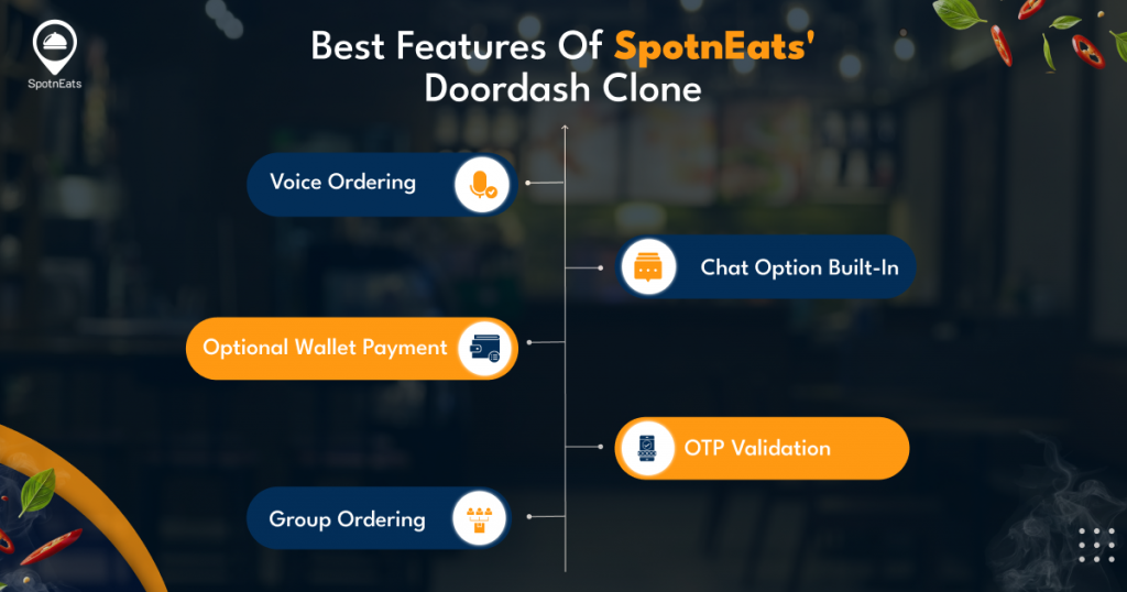 best 5 features of doordash clone appp