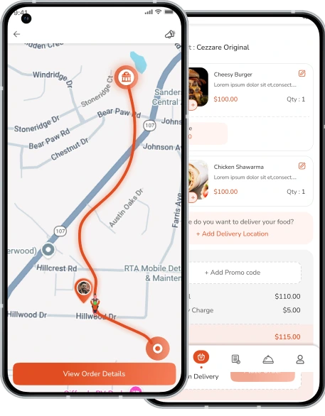 Food Delivery App – Order Tracking and Live Delivery Status Screen