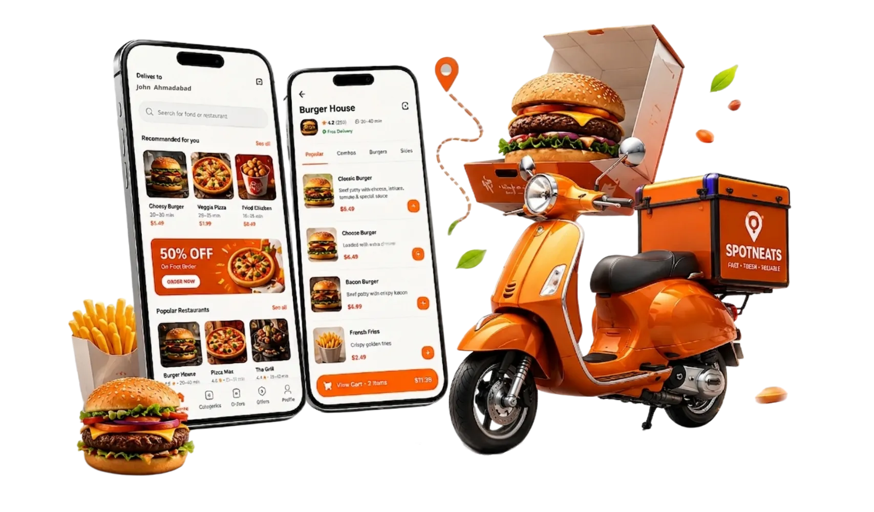 SpotnEats UberEats Clone – White Label Food Delivery Script for Startups