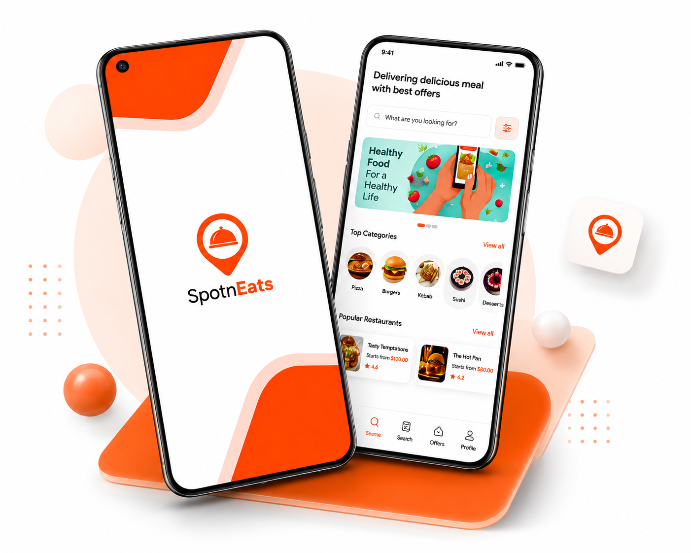 Uber Eats mobile app panel