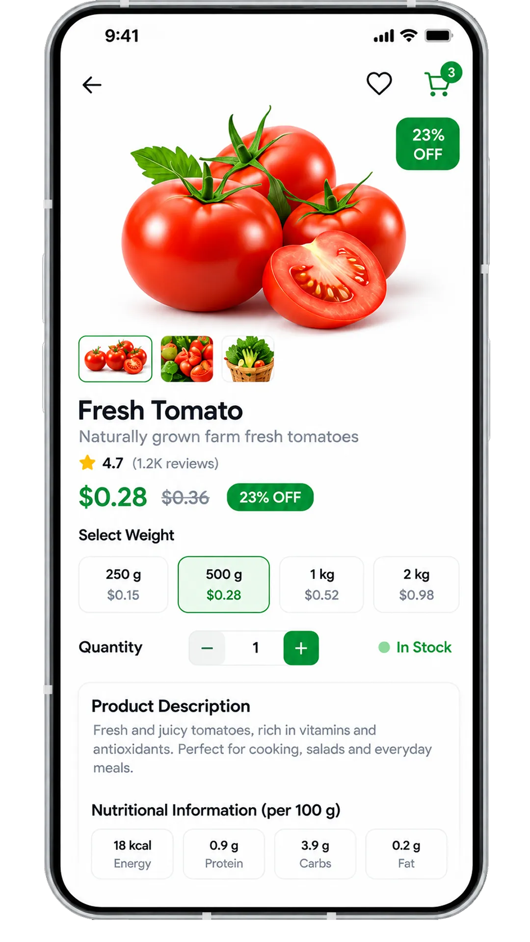 grocery Customer App