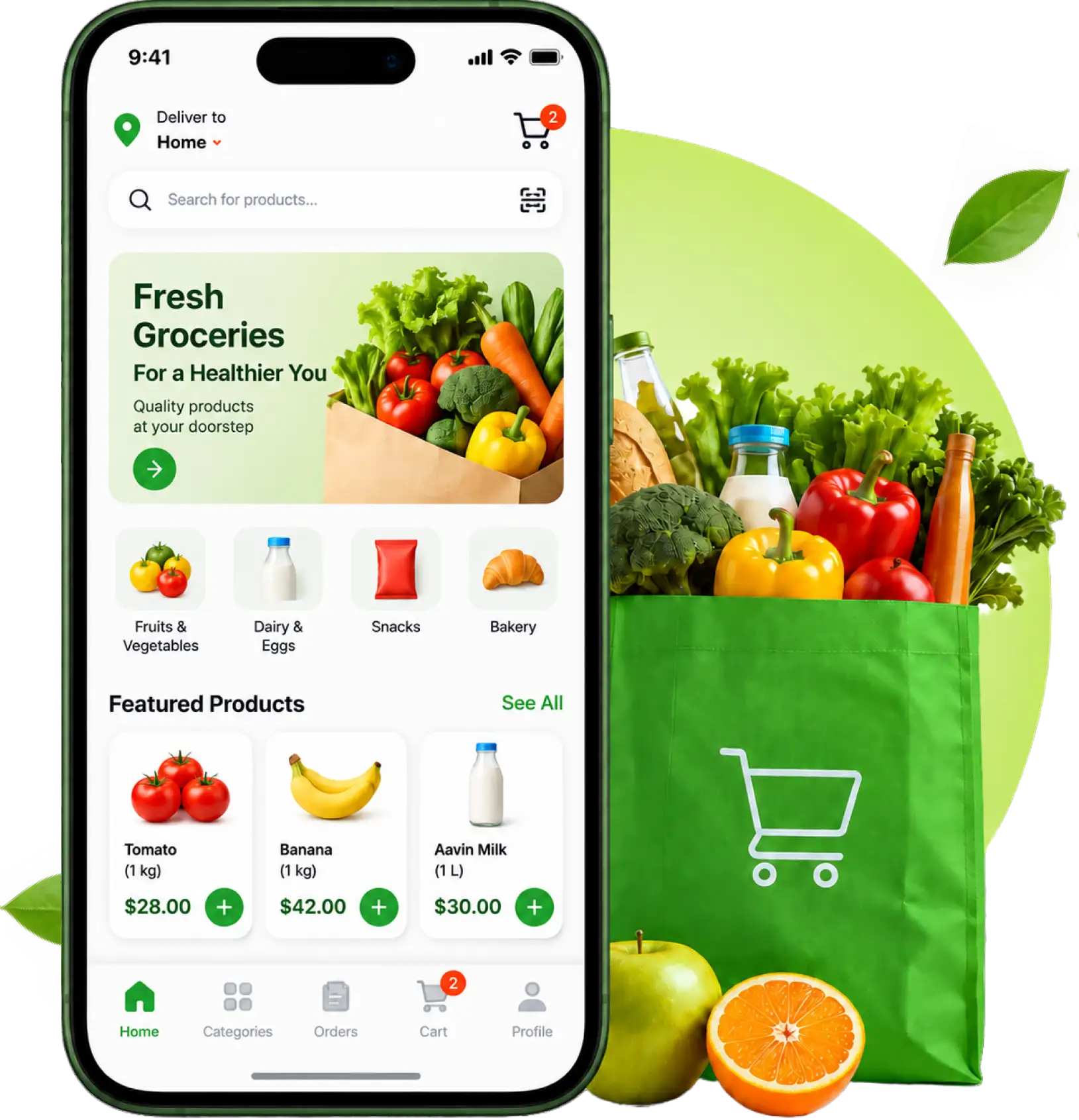 Grocery delivery app development