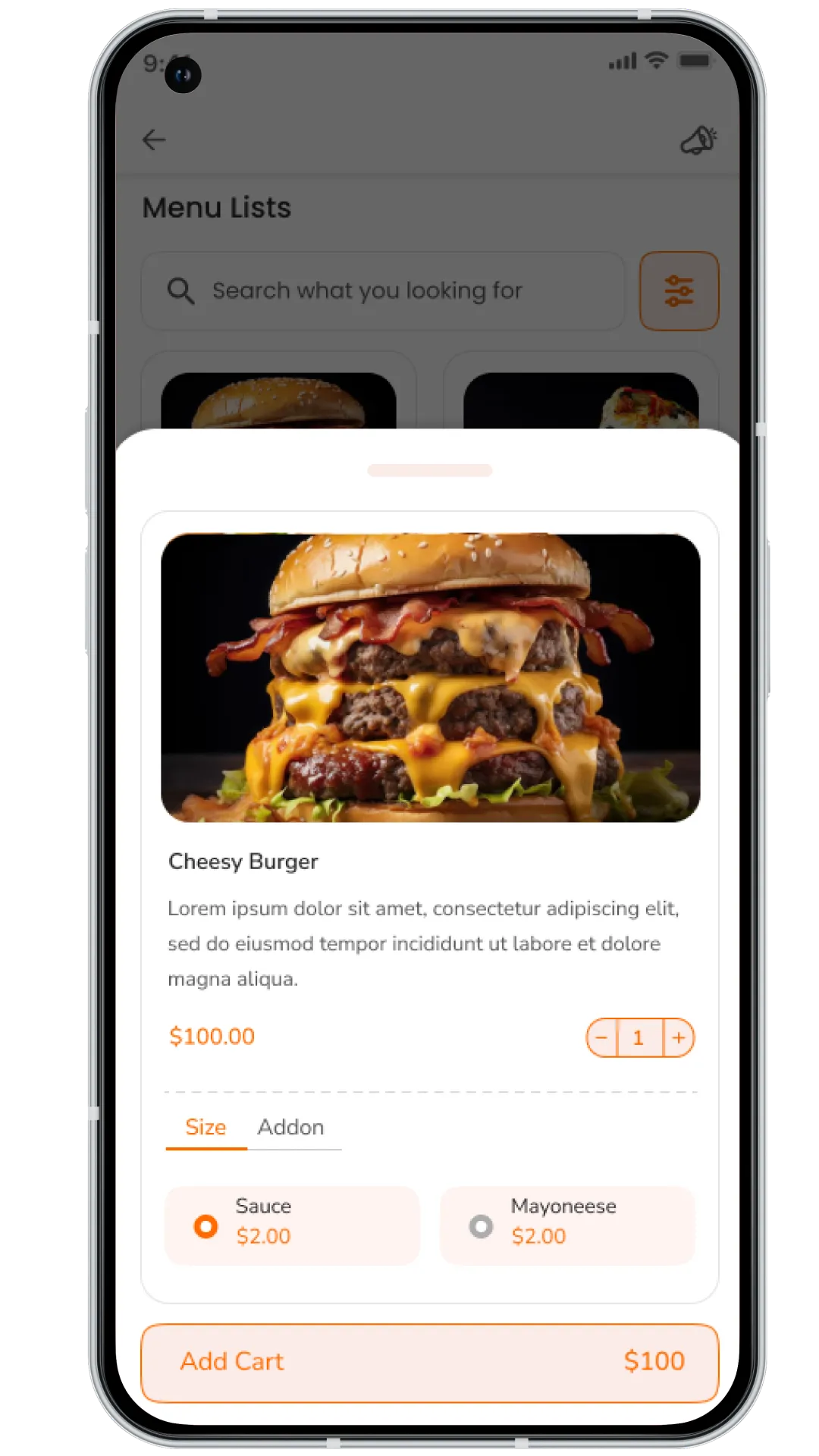 Grubhub Clone user app order