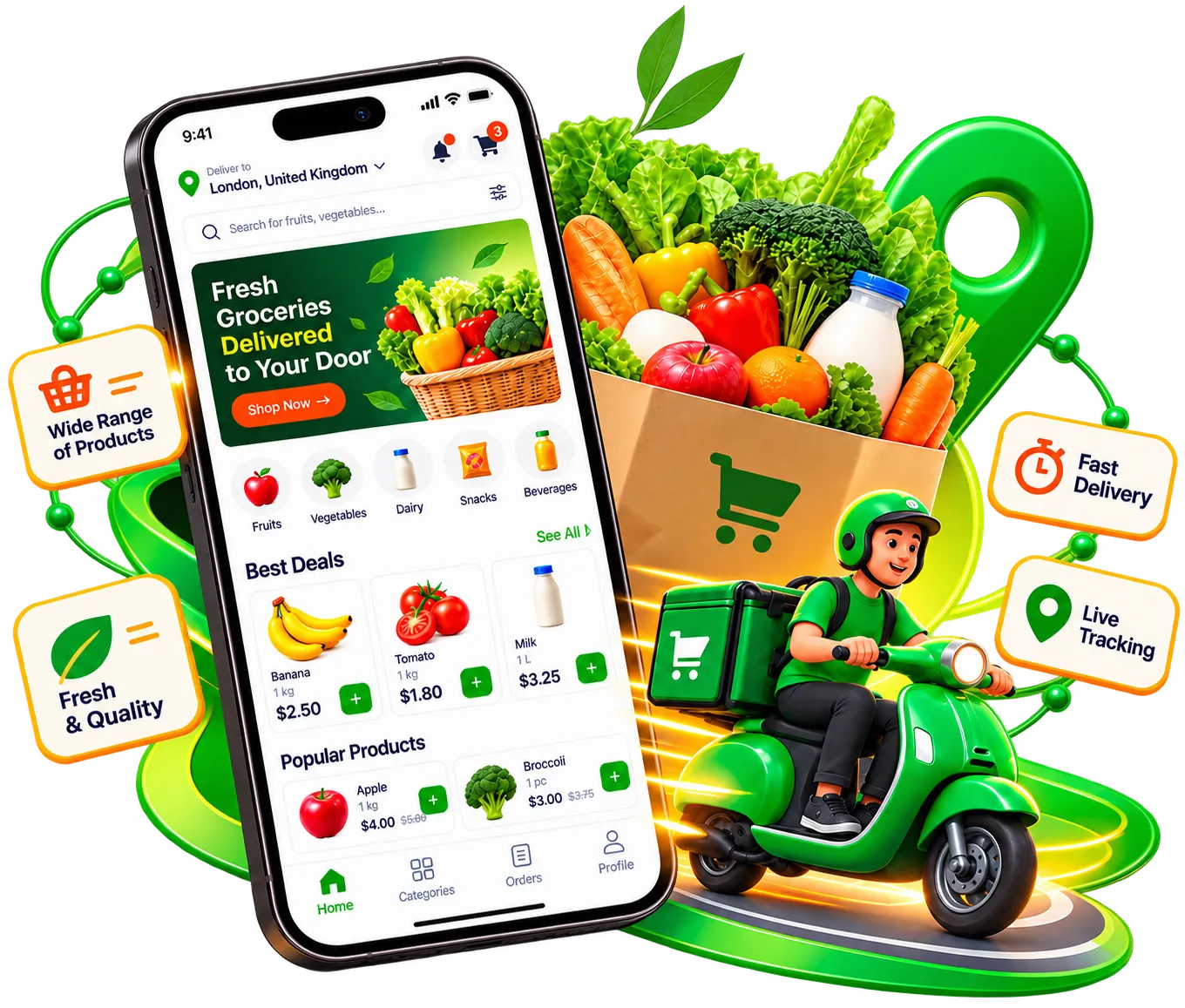 HappyFresh App Clone Script