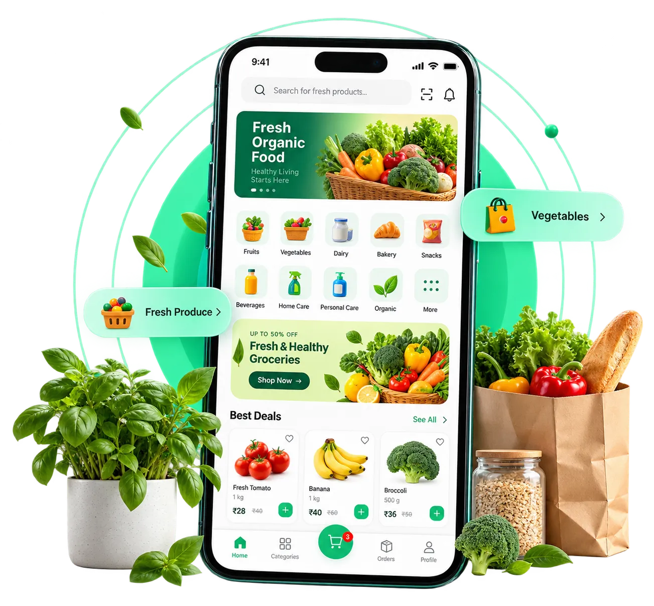 HappyFresh App Clone