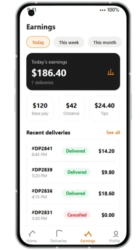 Alcohol Delivery App-delivery partner