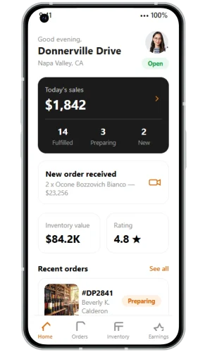 Alcohol Delivery App-vendor
