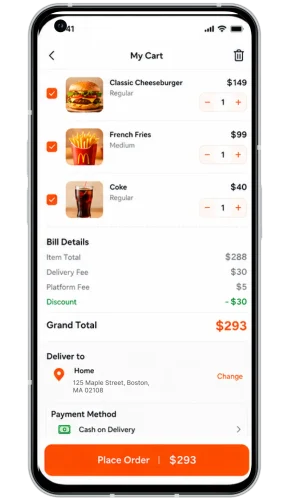 Deliveroo Clone Customer