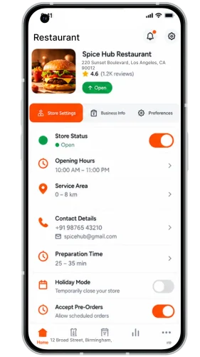 Deliveroo Clone Restaurant App