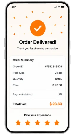 Fuel Delivery App Customer