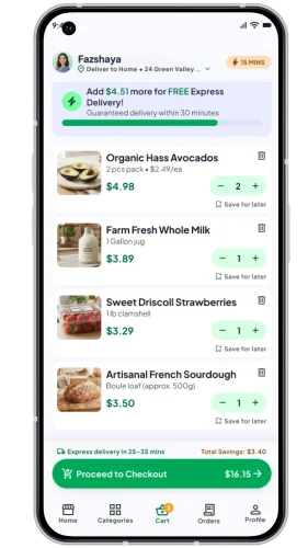 HappyFresh Clone customer app