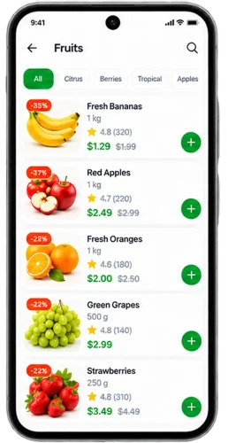 Instacart clone Customer