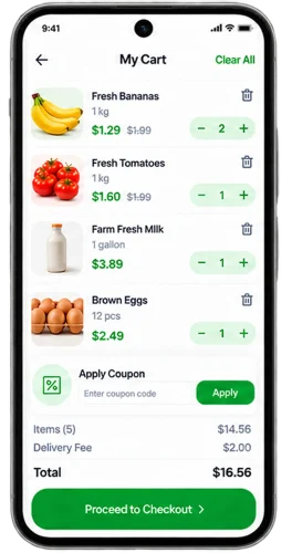 Instacart clone Customer