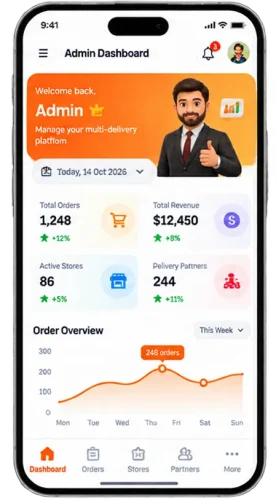 Multi Delivery Admin App