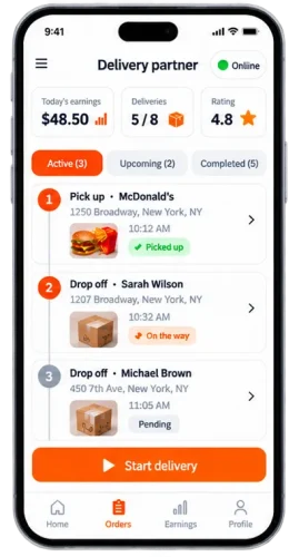 Multi Delivery App cuctomer