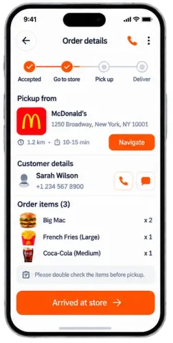 Multi Delivery App delivery Partner
