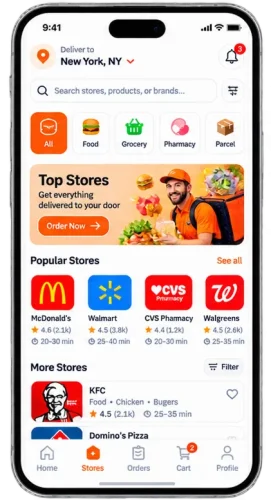 Multi Delivery Vendor App